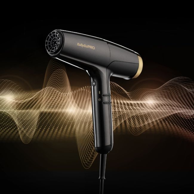 Föhn FALCO Ionic Grijs + Goud 2000W Babyliss Pro