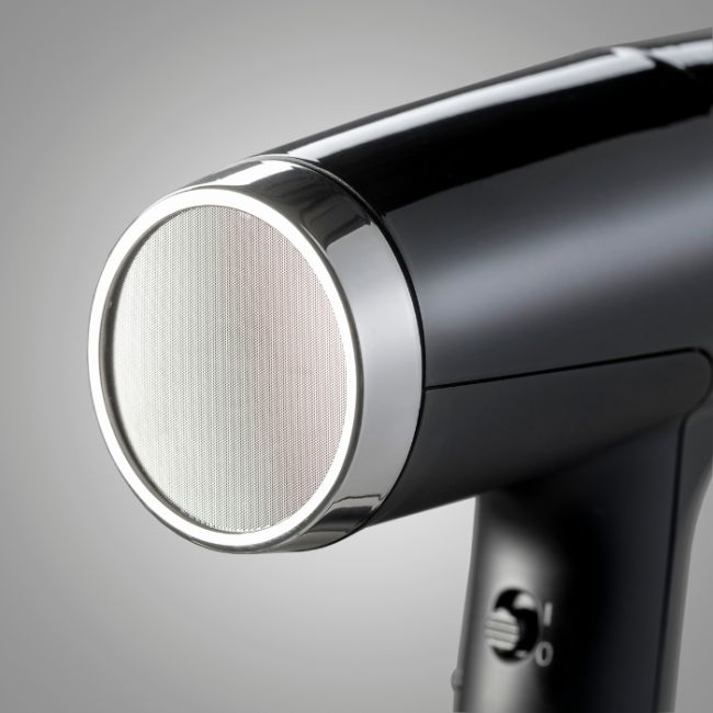 FALCO (noir+argent) 2000W - 388g - Ionic2 embouts (4x70 + 6x60) + Diffuseur - garantie 2 ans
