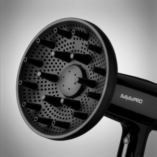 FALCO (noir+argent) 2000W - 388g - Ionic2 embouts (4x70 + 6x60) + Diffuseur - garantie 2 ans