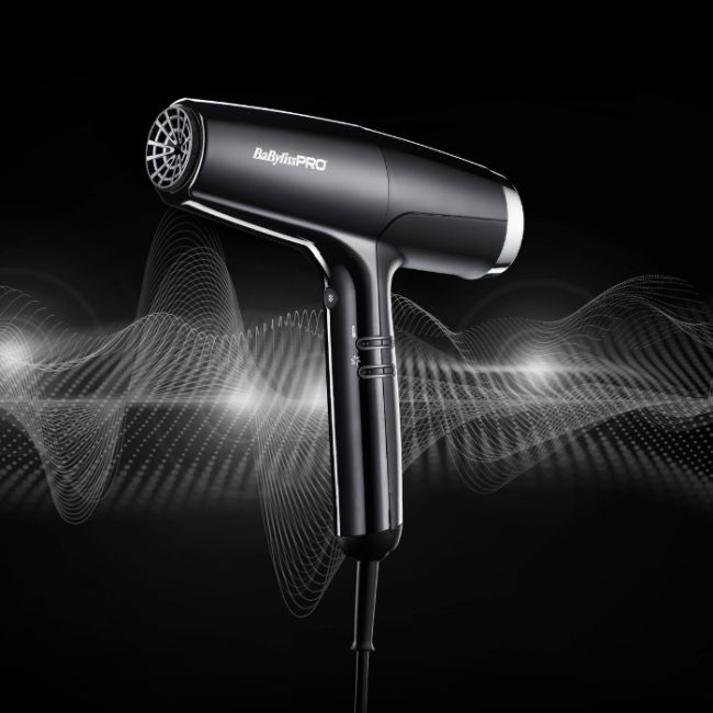FALCO (noir+argent) 2000W - 388g - Ionic2 embouts (4x70 + 6x60) + Diffuseur - garantie 2 ans