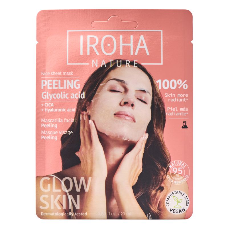 Masque peeling voor het gezicht Perfect Skin met glycolzuur Iroha Nature