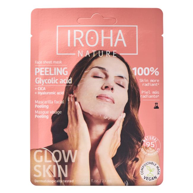 Masque peeling voor het gezicht Perfect Skin met glycolzuur Iroha Nature