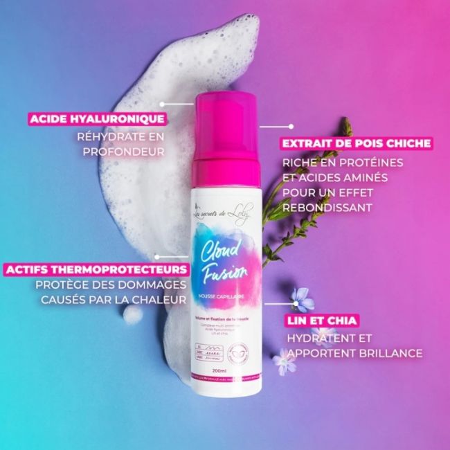 Mousse haarstyling Cloud Fusion Les Secrets de Loly 200ml