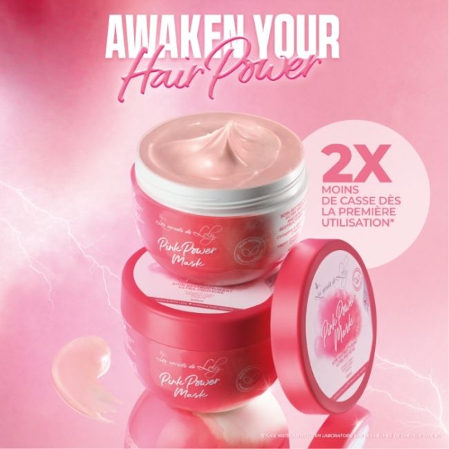 Máscara reestruturante Pink Power Les Secrets de Loly 300ml