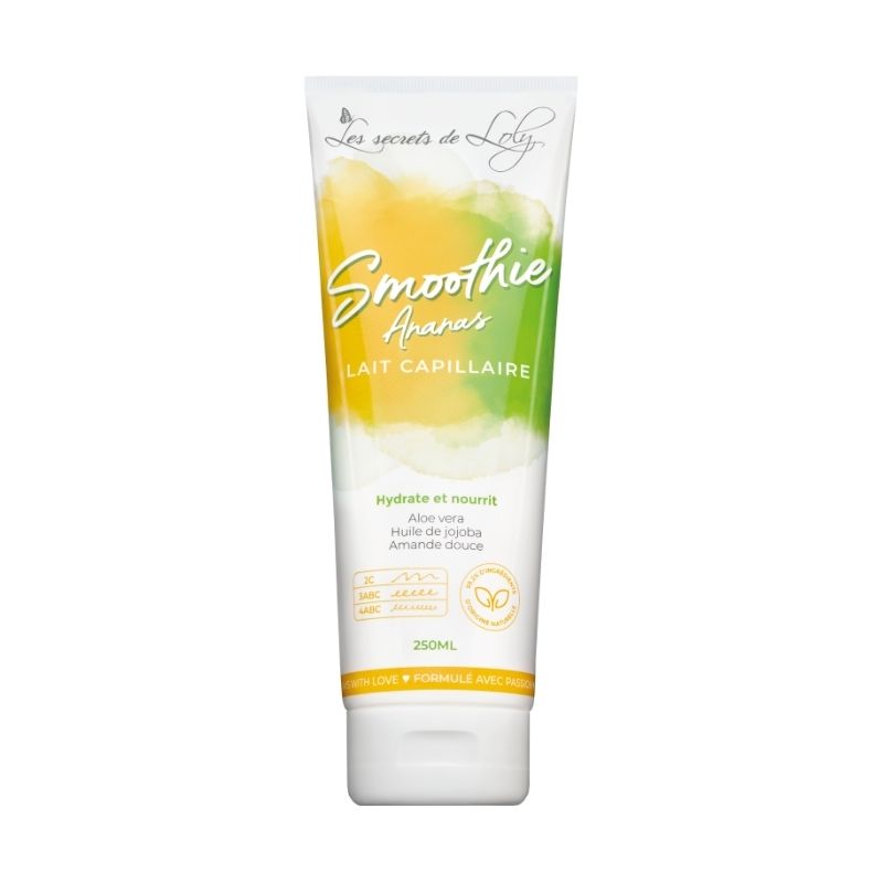 Leite sem enxágue muito nutritivo Smoothie Abacaxi Os Segredos de Loly 250ml