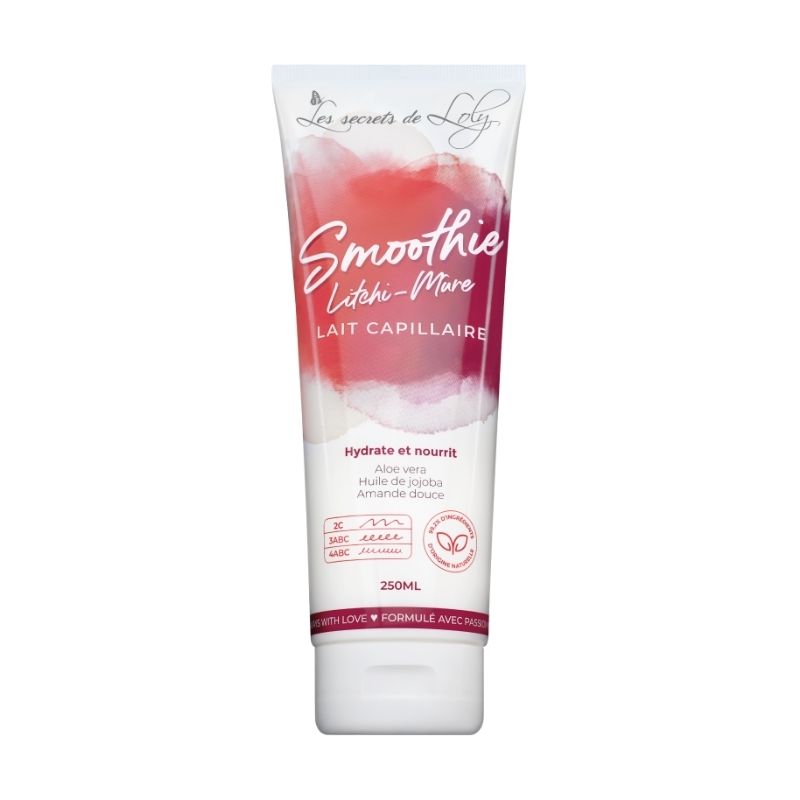 Zonder uitspoelen zeer voedende melk Smoothie Lychee-Zwarte bes De Geheimen van Loly 250ml