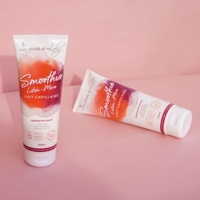 Zonder uitspoelen zeer voedende melk Smoothie Lychee-Zwarte bes De Geheimen van Loly 250ml