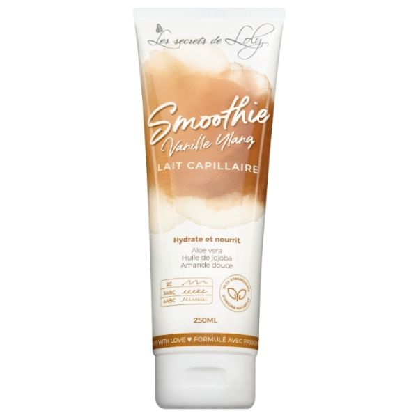 Leite sem enxágue muito nutritivo Smoothie Baunilha-Ylang Ylang Les Secrets de Loly 250ml Leite sem enxágue muito nutritivo Smoothie Baunilha-Ylang Ylang Les Secrets de Loly 250ml