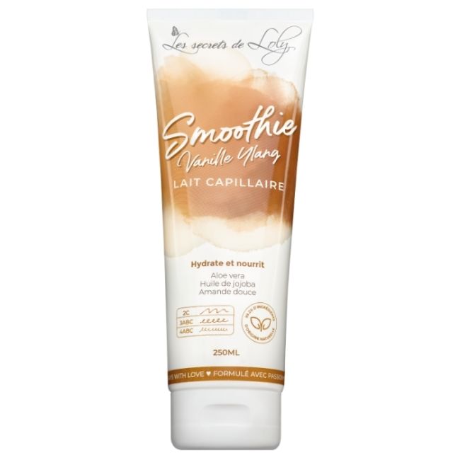 Leite sem enxágue muito nutritivo Smoothie Baunilha-Ylang Ylang Les Secrets de Loly 250ml