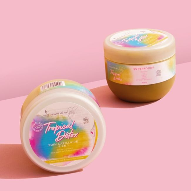 Cuidados 4-em-1 purificante lavante e transição Tropical Detox Os Segredos de Loly 250ml
