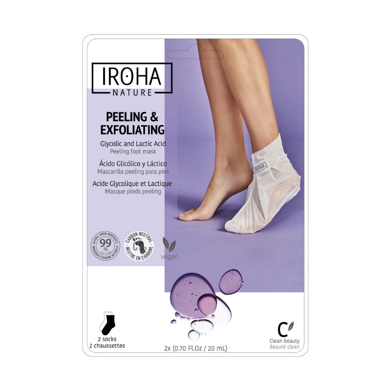 Exfoliërende voetmaskersokken van IROHA.
