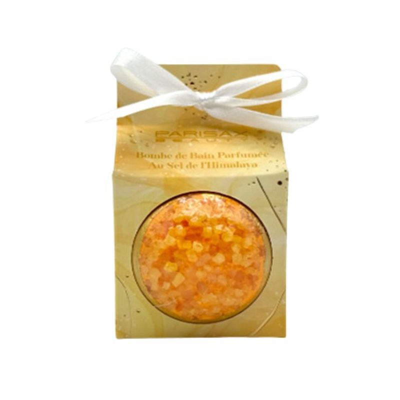 Badbombe met gele mariene kristallen Parisax 80g