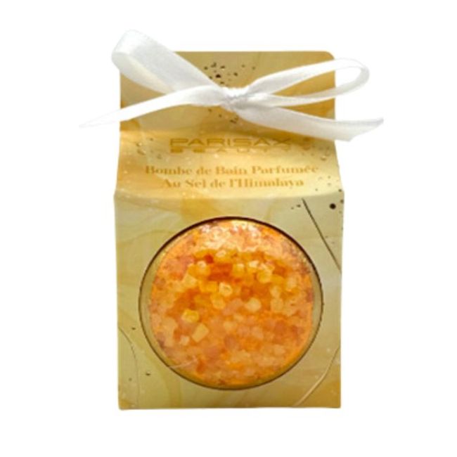 Badbombe met gele mariene kristallen Parisax 80g