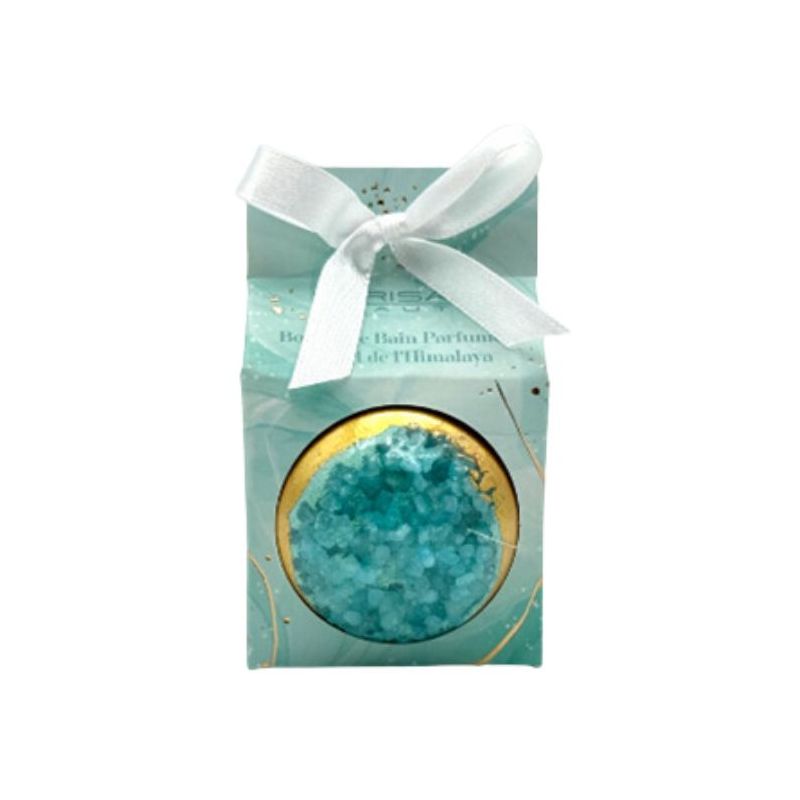 Badbombe met blauwe zee kristallen Parisax 80g