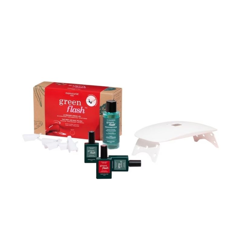 Kit essencial semi-permanente LED Green Flash Poppy Red
