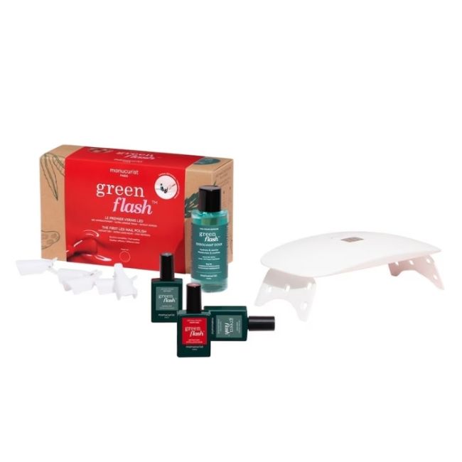 Kit essencial semi-permanente LED Green Flash Poppy Red