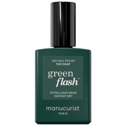 Semi-permanent LED Top Coat Green Flash Manucurist 15ml