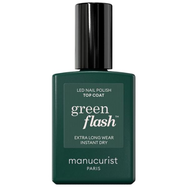 Top Coat semi-permanente LED Green Flash Manucurist 15ml