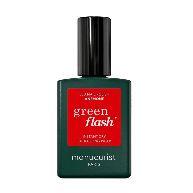 Semi-permanente LED nagellak Green Flash Anemone Manucurist 15ml