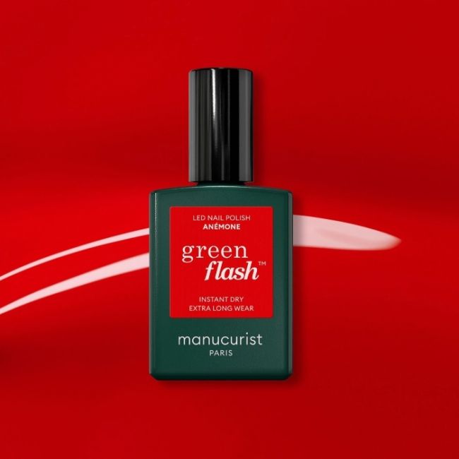 Semi-permanente LED nagellak Green Flash Anemone Manucurist 15ml