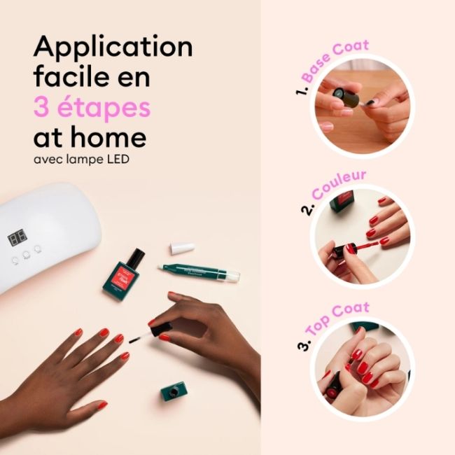 Essentiële kit semi-permanente LED Groene Flits Poppy Rood