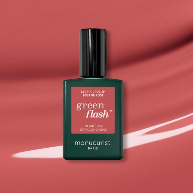 Semi-permanente LED-vernis Green Flash Bois de Rose Manucurist 15ml