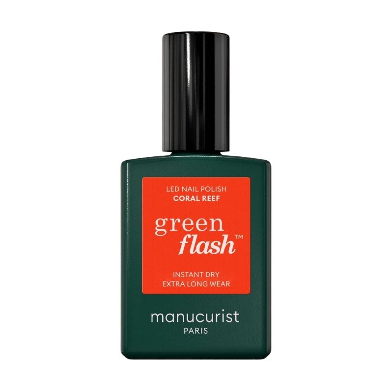 Semi-permanente LED-vernis Green Flash Coral Reef Manucurist 15ml