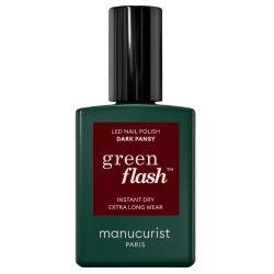 Verniz semi-permanente LED Green Flash Dark Pansy Manucurist 15ml