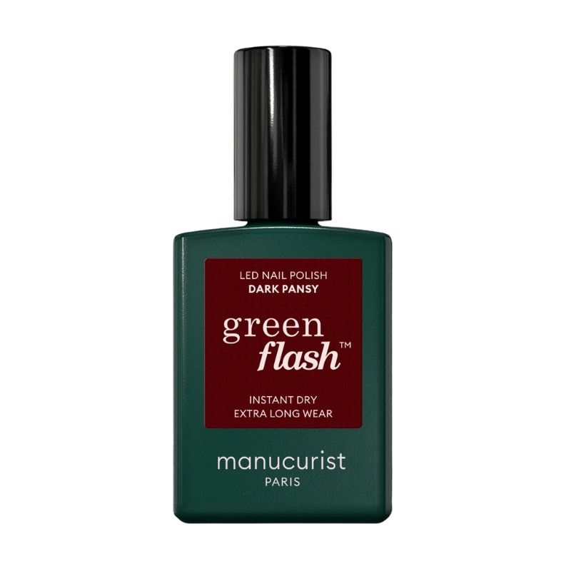 Semi-permanente LED vernis Green Flash Dark Pansy Manucurist 15ml