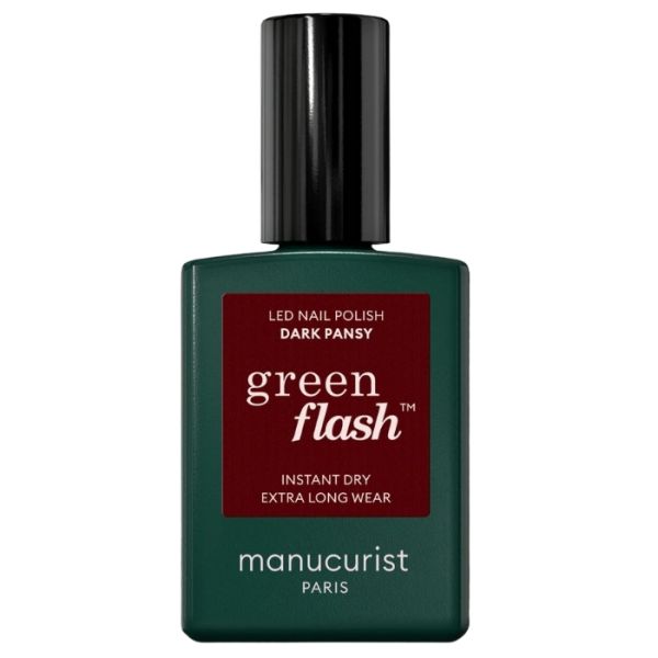 Verniz semi-permanente LED Green Flash Dark Pansy Manucurist 15ml