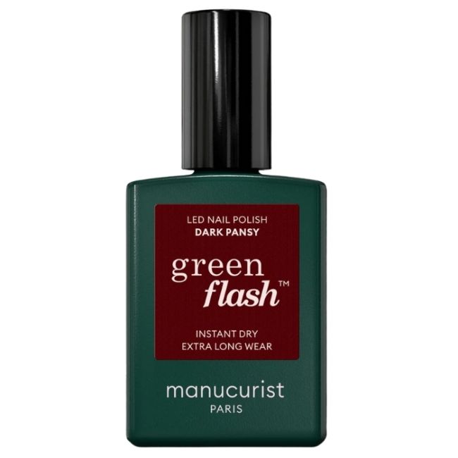 Semi-permanente LED vernis Green Flash Dark Pansy Manucurist 15ml