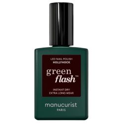 Verniz semi-permanente LED Green Flash Hollyhock Manucurist 15ml