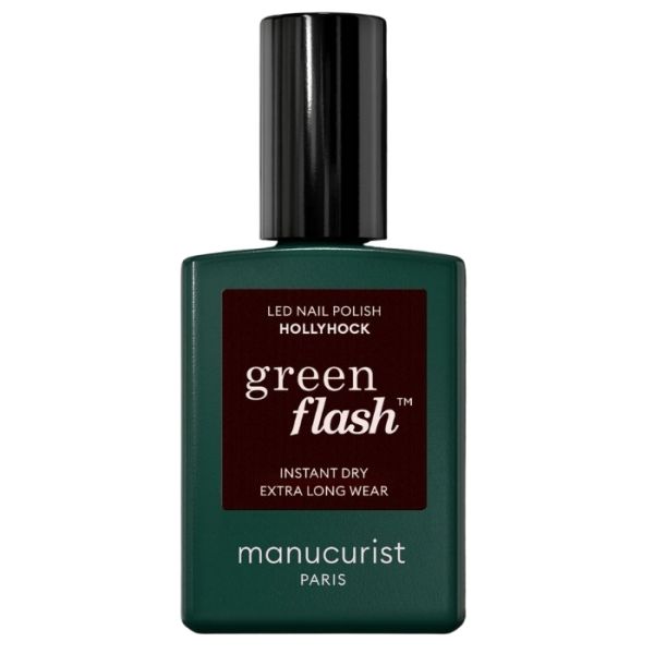 Semi-permanente LED vernis Green Flash Hollyhock Manucurist 15ml