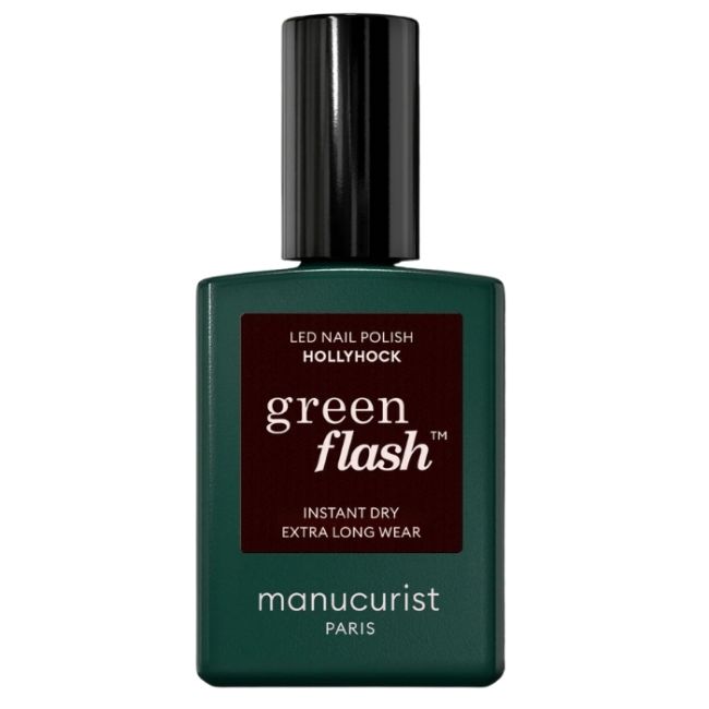 Semi-permanente LED vernis Green Flash Hollyhock Manucurist 15ml