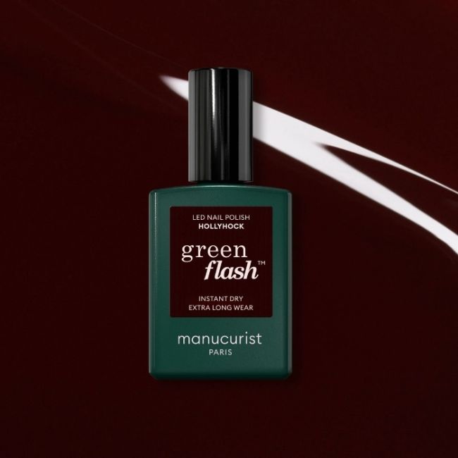 Semi-permanente LED vernis Green Flash Hollyhock Manucurist 15ml