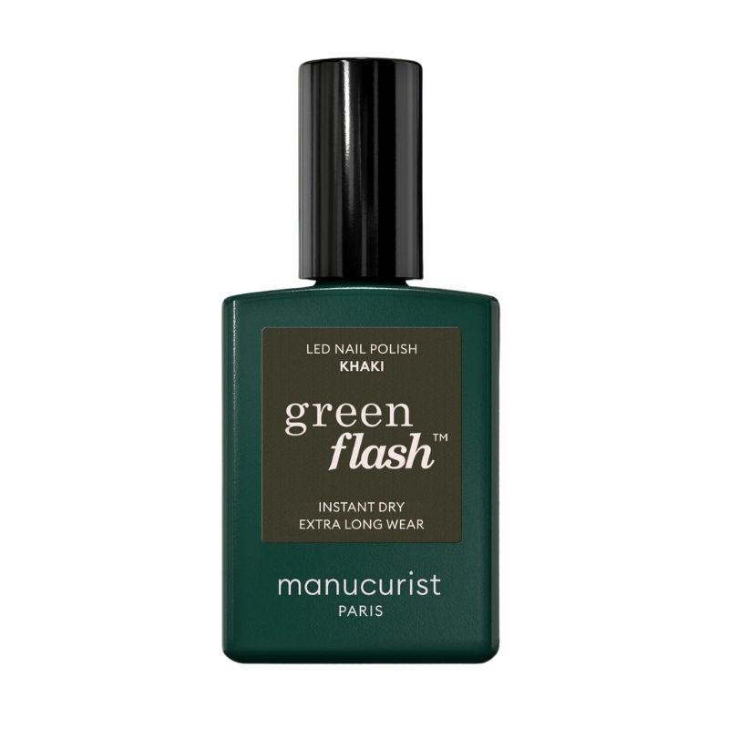 Semi-permanente LED vernis Green Flash Khaki Manucurist 15ml