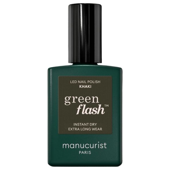 Semi-permanente LED vernis Green Flash Khaki Manucurist 15ml