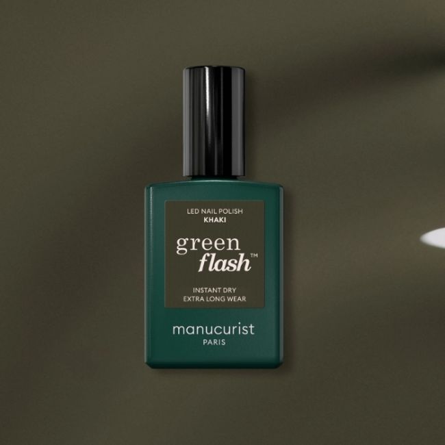 Semi-permanente LED vernis Green Flash Khaki Manucurist 15ml