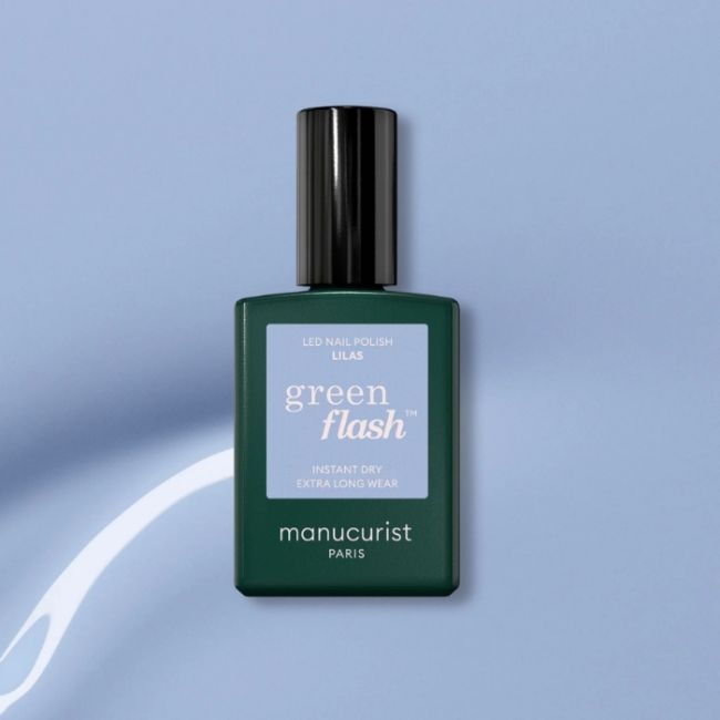 Semi-permanente LED nagellak Green Flash Lilas Manucurist 15ml