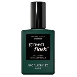 Semi-permanenter LED-Nagellack Green Flash Lakritz Manucurist 15ml
