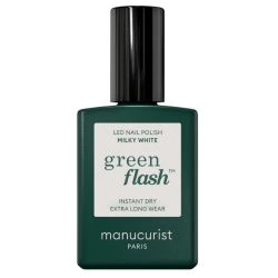 Semi-permanenter LED-Vernis Green Flash Milky White Manucurist 15ml