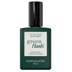 Verniz semi-permanente LED Green Flash Milky White Manucurist 15ml