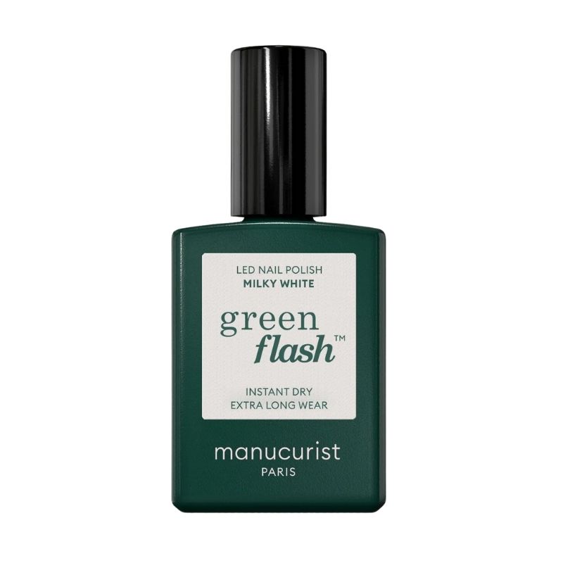 Semi-permanente LED vernis Green Flash Melkachtig Wit Manucurist 15ml