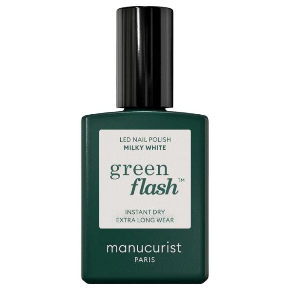 Semi-permanente LED vernis Green Flash Melkachtig Wit Manucurist 15ml