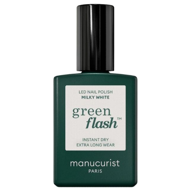 Semi-permanente LED vernis Green Flash Melkachtig Wit Manucurist 15ml