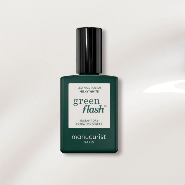 Semi-permanente LED vernis Green Flash Melkachtig Wit Manucurist 15ml