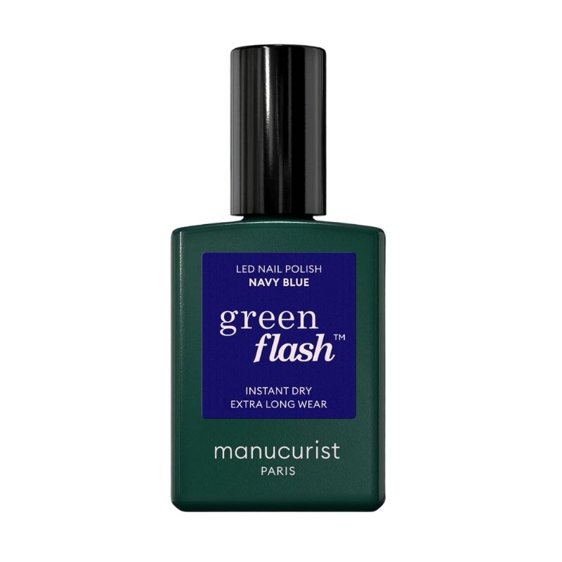 Semi-permanente LED-vernis Green Flash Navy Blue Manucurist 15ml