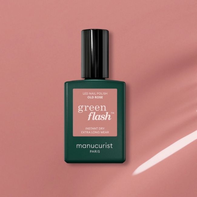 Semi-permanente LED vernis Green Flash Old Rose Manucurist 15ml