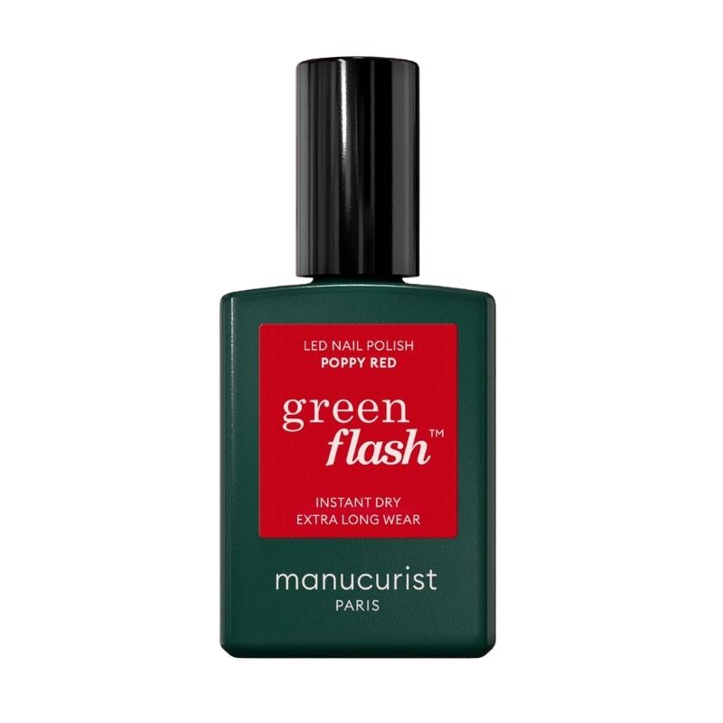 Semi-permanente LED vernis Green Flash Poppy Red Manucurist 15ml