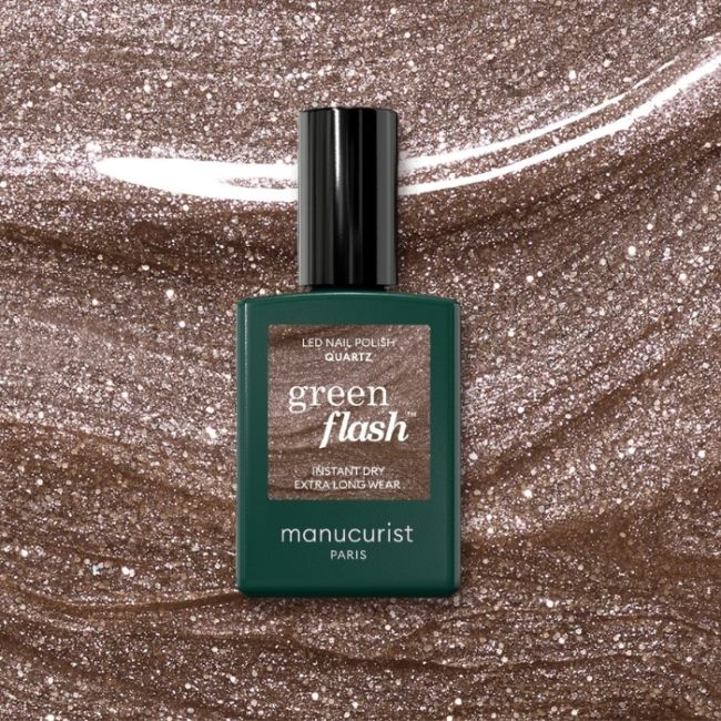 Semi-permanente LED vernis Green Flash Quartz Manucurist 15ml
